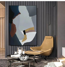 Load image into Gallery viewer, Geometric Wall Art Contemporary Abstract Oil Painting Yp021