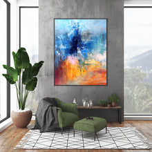 Load image into Gallery viewer, Oversized Artwork for Living Room Colourful Abstract Painting Bp050