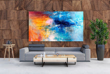 Load image into Gallery viewer, Oversized Artwork for Living Room Colourful Abstract Painting Bp050