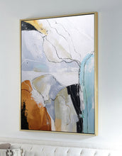 Load image into Gallery viewer, Gray Orange Abstract Painting Large Wall Canvas Painting Bp102