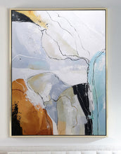 Load image into Gallery viewer, Gray Orange Abstract Painting Large Wall Canvas Painting Bp102