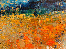 Load image into Gallery viewer, Blue Yellow Orange Abstract Painting,Dining Room Wall Art Gp068