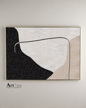 Load image into Gallery viewer, Beige White Painting Minimalist Abstract Painting On Living Room Art Qp081