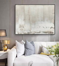 Load image into Gallery viewer, Large Abstract Gray Painting Pink Painting Landscape Painting Op011
