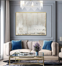 Load image into Gallery viewer, Large Abstract Gray Painting Pink Painting Landscape Painting Op011