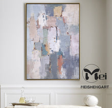 Load image into Gallery viewer, Colorful Abstract Painting Brown Pink Painting Beige Texture Painting Kp028
