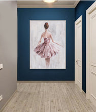 Load image into Gallery viewer, Ballerina Fine Art Dancer Oil Painting on Canvas Op058