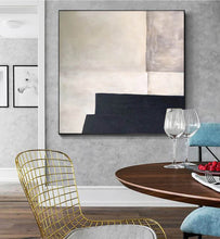 Load image into Gallery viewer, Black and White Abstract Painting Large Contemporary Paintings Yp031