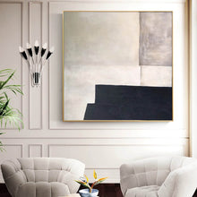 Load image into Gallery viewer, Black and White Abstract Painting Large Contemporary Paintings Yp031
