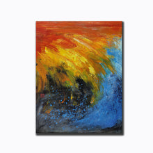 Load image into Gallery viewer, Red Yellow Blue Colorful Abstract Wall Art Large Abstract Painting Np101