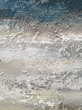 Load image into Gallery viewer, Beige and Blue Abstract Painting Heavy Texture Painting Living Room Kp023