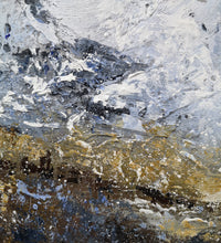 Load image into Gallery viewer, Brown Gray Abstract Painting Landscape Abstract Art Kp010