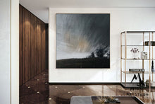 Load image into Gallery viewer, Original Gray Sky Abstract Painting,Oversized Wall Art for Living Room Bl015