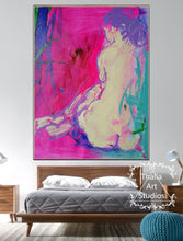Load image into Gallery viewer, Hand Painted Nude Back Female Painting Nude Body Bedroom Painting Np014