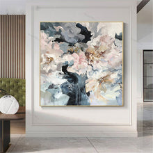 Load image into Gallery viewer, Abstract Handmade Flower Painting Large Paintings for Bedroom Gp053