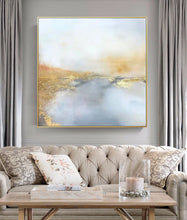Load image into Gallery viewer, Gray Gold Wall Painting Landscape Painting on Canvas Impressionist Op054