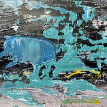 Load image into Gallery viewer, Gray Yellow Abstract Painting Original Modern Abstract Painting Cp007