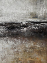 Load image into Gallery viewer, Vertical Neutral Color Textured Minimal Abstract Painting Ap068