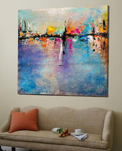 Load image into Gallery viewer, Large Modern Canvas Art Office Wall Art,Texture Art Gp065