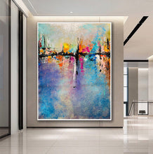 Load image into Gallery viewer, Large Modern Canvas Art Office Wall Art,Texture Art Gp065