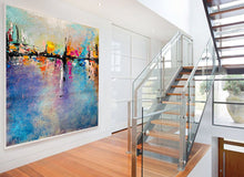 Load image into Gallery viewer, Large Modern Canvas Art Office Wall Art,Texture Art Gp065