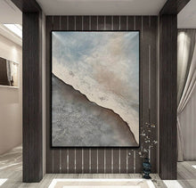 Load image into Gallery viewer, Grey Abstract Original Abstract Painting Large Canvas Wall Art Np079