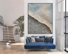 Load image into Gallery viewer, Grey Abstract Original Abstract Painting Large Canvas Wall Art Np079