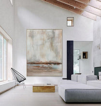 Load image into Gallery viewer, Brown Abstract Painting Living Room Art Cp021
