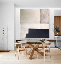 Load image into Gallery viewer, Black and White Abstract Painting Large Contemporary Paintings Yp031
