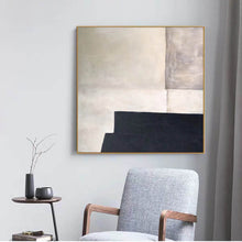 Load image into Gallery viewer, Black and White Abstract Painting Large Contemporary Paintings Yp031