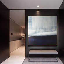 Load image into Gallery viewer, Blue Abstract Painting Acrylic Extra Large Canvas Wall Art Yp002