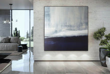 Load image into Gallery viewer, Blue Abstract Painting Acrylic Extra Large Canvas Wall Art Yp002