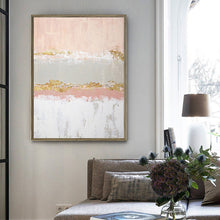 Load image into Gallery viewer, Ping Gray Gold Abstract Painting Large Canvas Art Work Op094