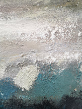 Load image into Gallery viewer, Beige and Blue Abstract Painting Heavy Texture Painting Living Room Kp023