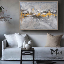 Load image into Gallery viewer, Original Brown Gold Gray Abstract Painting Texture Art Office Decor Ap130