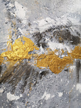 Load image into Gallery viewer, Original Brown Gold Gray Abstract Painting Texture Art Office Decor Ap130