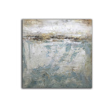 Load image into Gallery viewer, Gray White Gold Contemporary Wall Art Large Artwork for Sale Np099