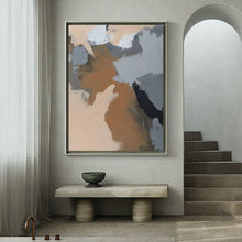 Load image into Gallery viewer, Gray Painting Beige Painting Brown Painting Abstract Art Yp006