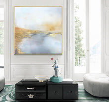 Load image into Gallery viewer, Gray Gold Wall Painting Landscape Painting on Canvas Impressionist Op054
