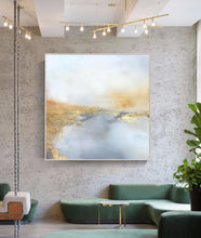 Load image into Gallery viewer, Gray Gold Wall Painting Landscape Painting on Canvas Impressionist Op054