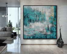 Load image into Gallery viewer, Thick Heavy Textured Square Acrylic Painting Modern Texture Abstract Ap056