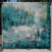 Load image into Gallery viewer, Thick Heavy Textured Square Acrylic Painting Modern Texture Abstract Ap056
