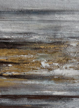 Load image into Gallery viewer, Gray Whhite Yellow Gold Abstract Painting Minimalist Abstract Oversize Ap084