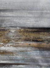 Load image into Gallery viewer, Gray Whhite Yellow Gold Abstract Painting Minimalist Abstract Oversize Ap084