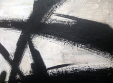 Load image into Gallery viewer, Black And White Painting Minimalist Oil Paintings On Canvas Ap051