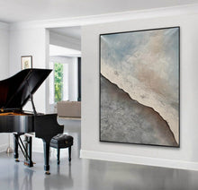 Load image into Gallery viewer, Grey Abstract Original Abstract Painting Large Canvas Wall Art Np079