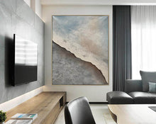 Load image into Gallery viewer, Grey Abstract Original Abstract Painting Large Canvas Wall Art Np079