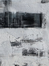 Load image into Gallery viewer, Black and White Oversize Minimalist Acrylic Painting on Canvas Ap100