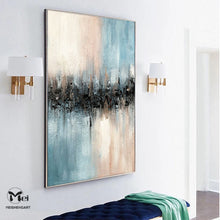 Load image into Gallery viewer, 3D Beige Textured Canvas Painting Minimalist Art For Living Room Kp029