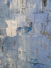Load image into Gallery viewer, Blue Abstract Painting Modern Original Painting White Abstract Handmade Dp047